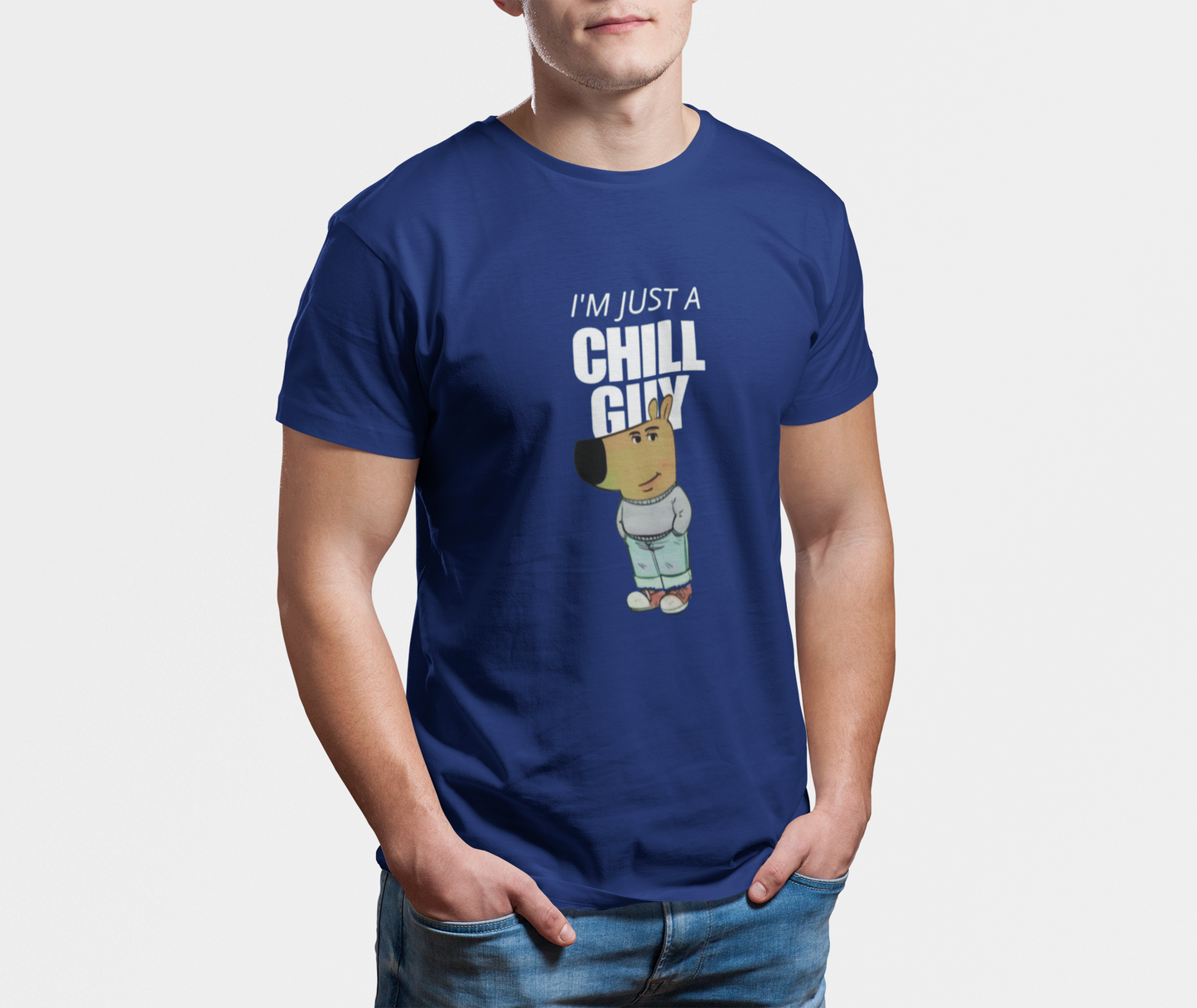 Chill Guy Round Neck T-shirt