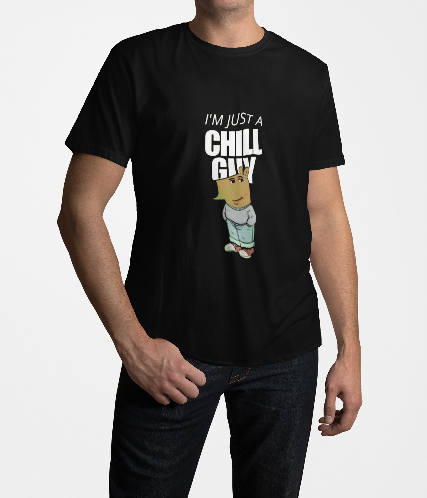 Chill Guy Round Neck T-shirt